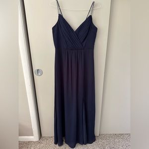 David’s Bridal Navy Formal Dress